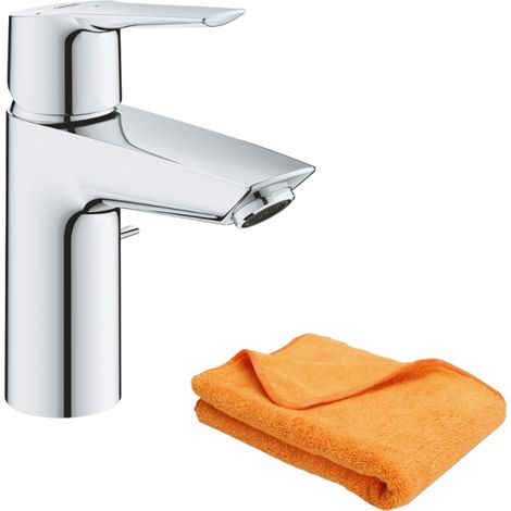 GROHE Quickfix Start 2021 Mezclador de lavabo con desagüe y extraíble talla S + microfibra (1/5)