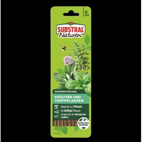 Bâtons engrais Substral 30 pcs pour herbes et plantes en pot
