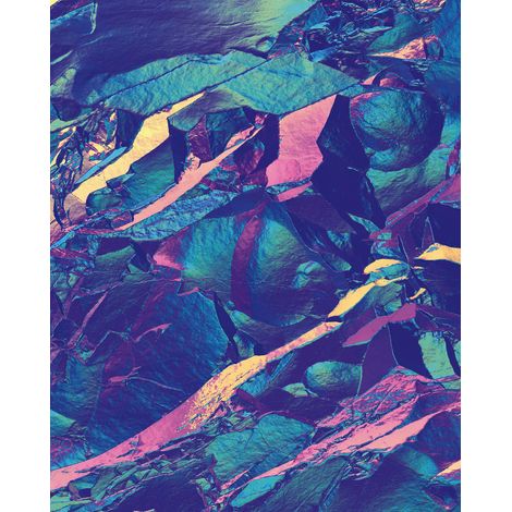 papier peint panoramique paysage bleu et violet - Komar (1/3)