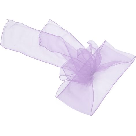 10 Stück Organza-Stuhlschleifen für Bankettveranstaltungen, exquisite Stuhlschleifen für Hochzeitsfeiern, helllila (1/5)