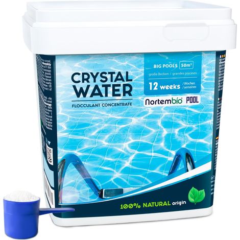 Floculant Naturel Grandes Piscines et Spa Clarificateur Professionnel pour Eau Trouble et Eau Cristalline Traitement Haute Performance + eBook Offert avec Conseils d’Experts (12 SEMAINES) (1/5)