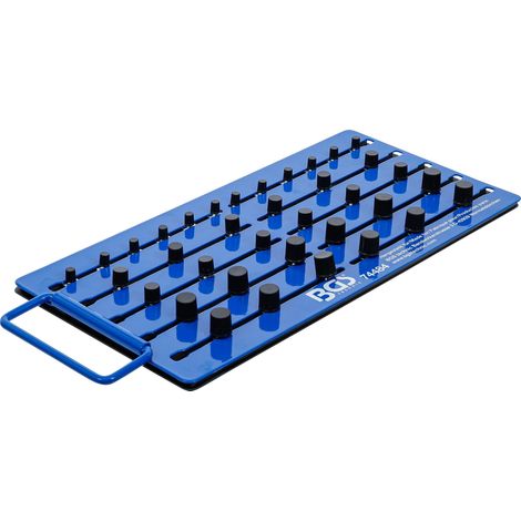 Tableau de rangement magnétique avec carré mâle pour 36 douilles 6,3 mm (1/4")/10 mm (3/8")/12,5 mm (1/2") (1/4)