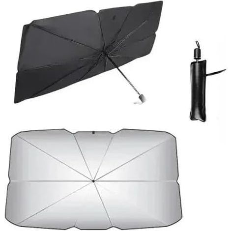 Parasol de Voiture pour Pare-Brise d'Automobile - Protège-Soleil pour Voiture - Protection Intérieure Contre le Soleil pour l'Été (Grand (140 cm L × 79 cm L)) (1/4)