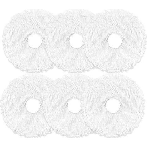 Replacement cleaning cloths for Eurek a J12 Ultra, Robot Vacuum Cleaner Accessories, Soft Microfiber Cloths, Pack of 6 (1/4)