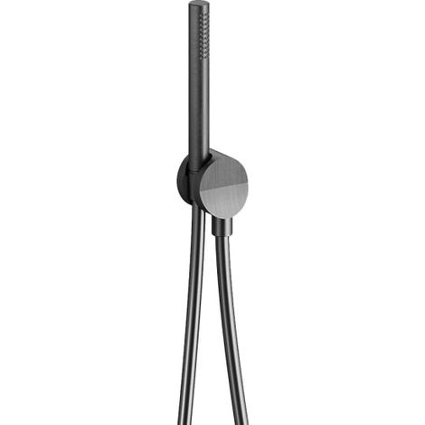 Ensemble Prise D'Eau Douchette Flexible Piega Inox Chrome Noir Brossé - CRISTINA ONDYNA PD61075I