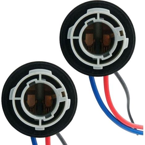 Set 2 adaptateurs soclu 1157 BAY15D pour bec P21/5W, AMRINUGL, plastique