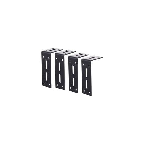Équerres d'Angle en Métal Renforcé, Lot de 4 Pièces, Support pour Étagères Murales ou Armoires, Installation Rapide Grâce aux Trous de Fixation, Capacité de Charge Stable (1/4)