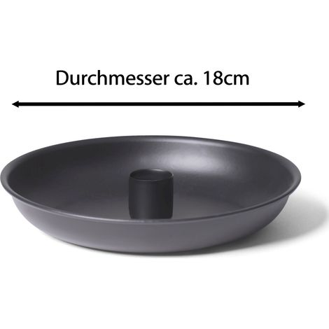 4x Novaliv Standkerzenhalter Stabkerzenhalter 4x Schwarz (1/4)