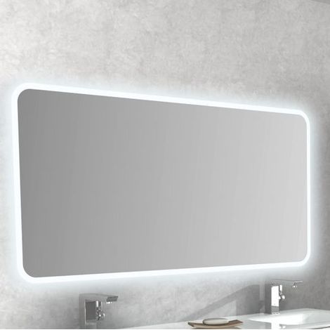 Bagno Italia Specchio da bagno anti-appannamento con luci a led 141cm x 70cm (1/2)