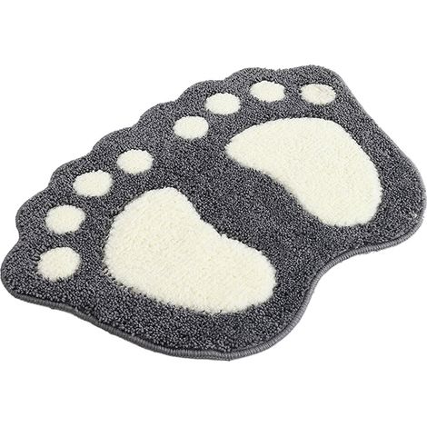 Tapis de salle de bain antidérapant à motifs pour les pieds, tapis absorbant pour la maison, tapis d'entrée
