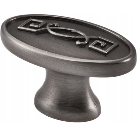 Tirador de mueble grabado, níquel patinado, Paola AKS (1/5)