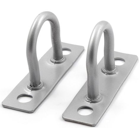 Métal U-förmiger Aufhänger Deckenmontierter Lüfterhaken Silverfarbe 53mm (1/3)