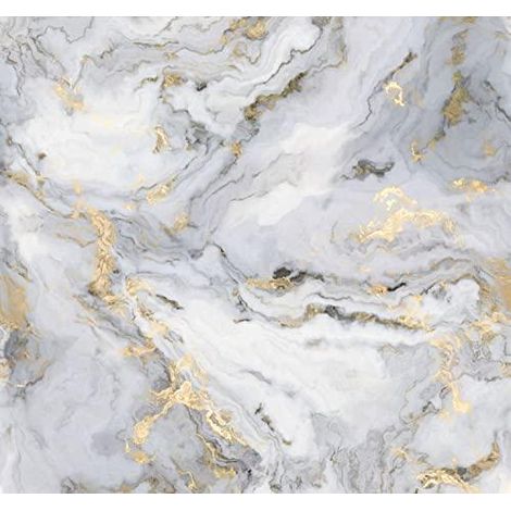 Komar Panorama Wandtapete Stein grau und gold 280 x 300 cm