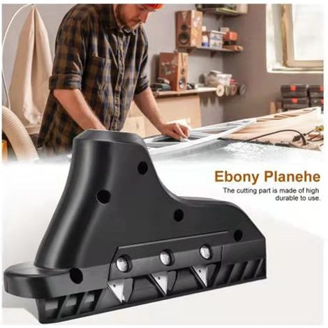 Lot de 2 rabots à chanfreiner pour plaque de plâtre, outil de menuiserie à 45°, lame en acier au carbone (1/4)