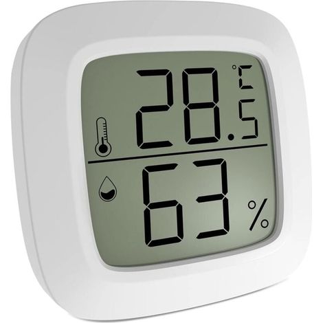 Digital Hygrometer Thermometer Indoor Thermometer Indoor Hygrometer, Mini Thermometer for Home Terrarium Baby Room Incubator Basement Locker etc. MUMU (1/4)