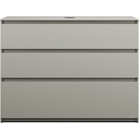 burgbad Lin20 mueble bajo para lavabo con consola, 3 extraíbles, (1/2)