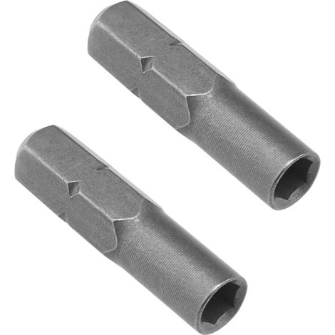 2 Pieces Manual Screwdriver Adapter/Electric Hex Handle Precise 6.35 mm Bit Insert 1/4 Inch to 4 mm (1/5)