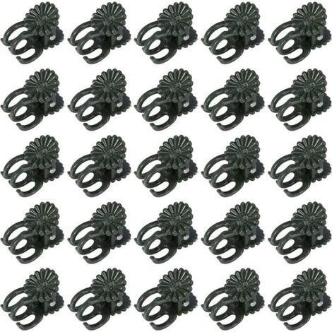 AHLSEN 60 Pcs Pinces à orchidées, pinces à plantes, pinces à vigne, pinces à orchidées pour plantes Clips de support de plantes de jardin en plastique Clips de petites vignes vertes pour soutenir les (1/5)
