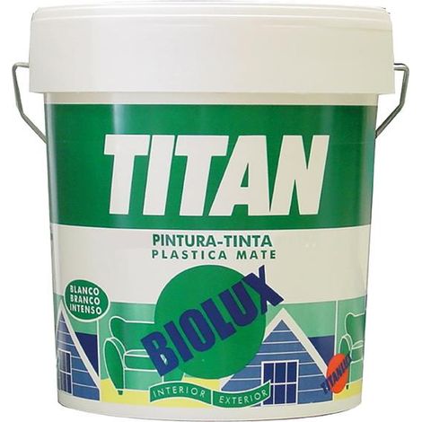 Pintura exterior Titan Biolux blanco mate Blanco15 Litros15 Litros Blanco
