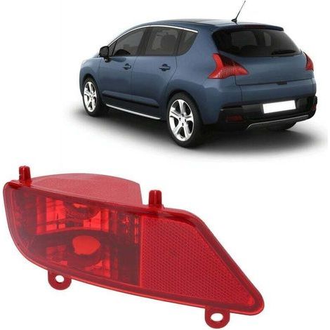 Faro antiniebla trasero para coche, repuesto compatible con Peugeot 3008 5008 2009-2016 (izquierdo) (1/5)