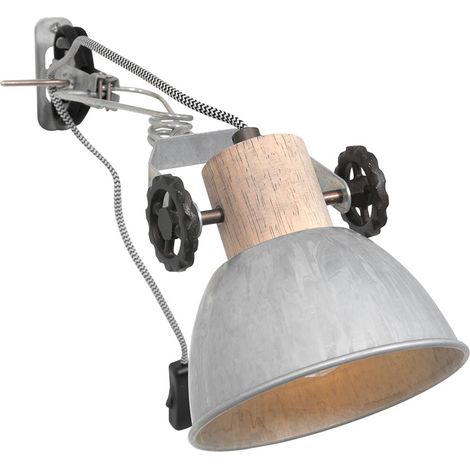 Sienna Gearwood Applique Murale Dome Industrielle, Bois Blanc (1/5)