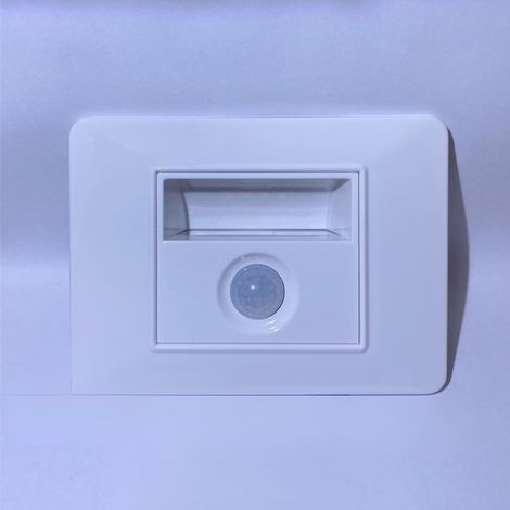TrAdE Shop Traesio - Segnapasso Led Con Sensore Bianco 1.6w Luce Bianca Da Incasso - (1/2)
