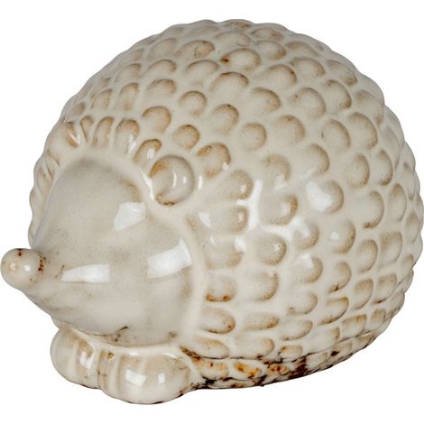 Alora Round Small Hedgehog - Ceramic - L12 x W9 x H7 cm - White