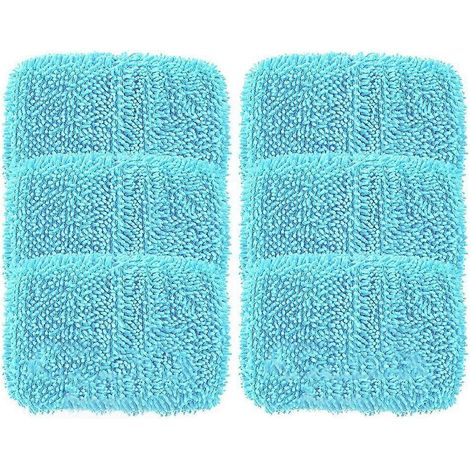 Lingettes réutilisables pour balai Swiffer, recharges de lingettes humides lavables et chiffons de balayage secs en chenille, lot de 6. (1/5)