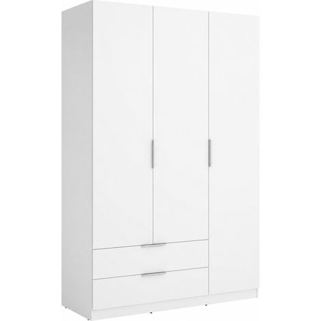 Armoire 3 Portes avec 2 Tiroirs Gesal - Blanc (1/5)