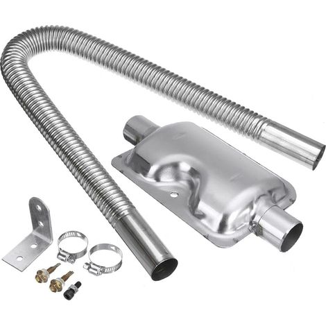Air Diesel chauffage voiture parking 600mm tuyau d'échappement 24mm silencieux silencieux ensemble Kit (1/5)
