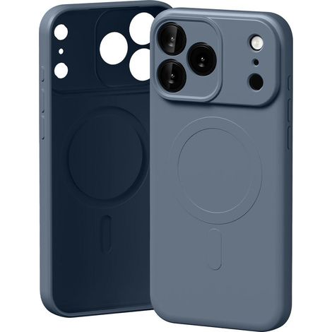 Funda Mercury Semi-Silicone MagSafe para iPhone 17 Pro Max, color azul sierra (1/2)