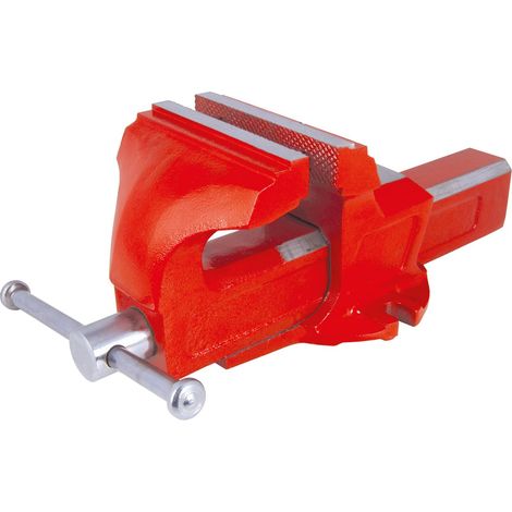 Schraubstock 125 mm feststehend Parallelschraubstock Tischschraubstock (1/2)