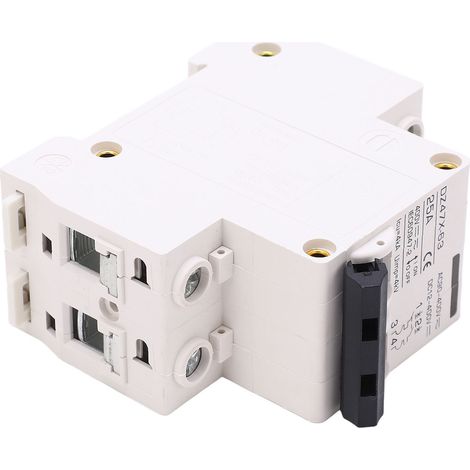 Disjoncteur miniature AC/DC, 2P 25A 400V, montage sur rail DIN, adapté aux systèmes photovoltaïques solaires, DZ47X 63