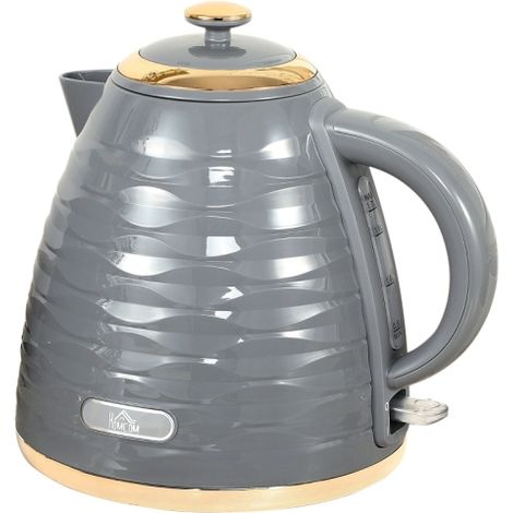 3kW Fast Boil Honeycomb Kettle in Grey-Perfect for quick boiling and stylish kitchen aesthetics