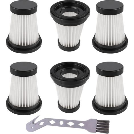 Lot de 6 filtres HEPA de rechange pour aspirateur sans fil Moosoo K12 K12 PRO K13 / Genius Invictus One 1.0 X7 / 2.0 (1/5)
