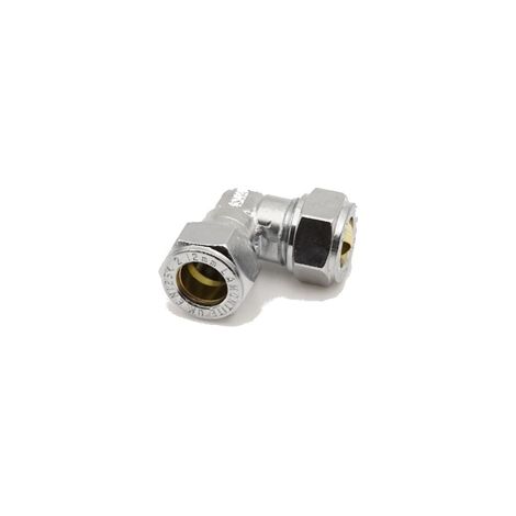 PrimaPlus Chrome Compression Elbow 12mm - Premium Brass Fitting (1/2)
