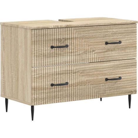 Bathroom Sink Cabinet HAARLEM Sonoma Oak 82 x 41x 58.5 cm vidaXL (1/5)