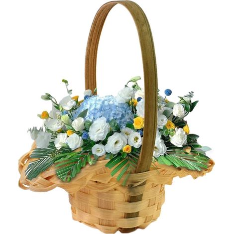 Panier à fleurs avec poignée (1/5)