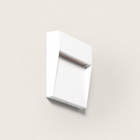 Applique da Parete per Esterni LED 3W CCT Selezionabile Superficie Quadrata Jade Bianco