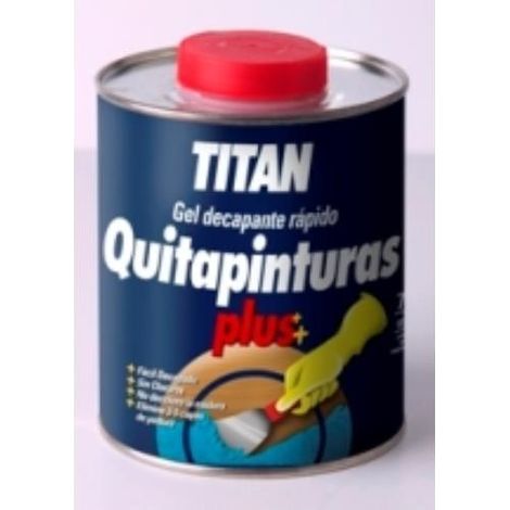 Décapant Peinture Gel Titan 750ml Formule Gel Non-gouttante, Action Rapide Et Efficace - Titan