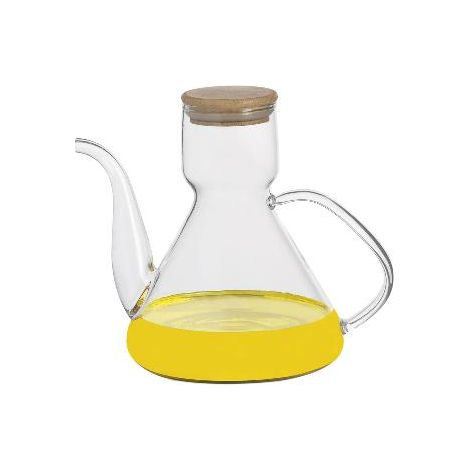 ANDREA HOUSE MS24555 Aceitera Vidrio Bambú 500 Ml - ref: MS24555