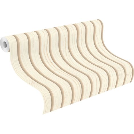 Vliestapete 480214 Tapete Holz 53 x 1005 cm Rasch Salsa Beige (1/2)