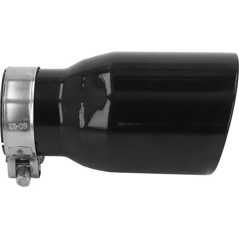 160 mm abgewinkelter Abgasauslass, Endrohr aus schwarzem Edelstahl, 60 mm Einlass, 89 mm Auslass, Autozubehör für Abgasanlage (1/5)