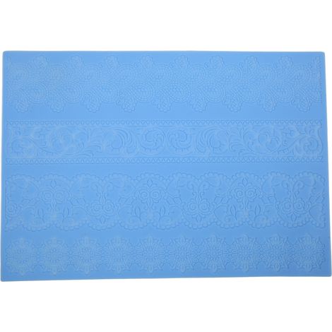 Tapis en Silicone pour Décoration de Gâteaux, Motif Fleuri, Grade Alimentaire, Mat à Empreinte pour Pâtisserie DIY (1/5)