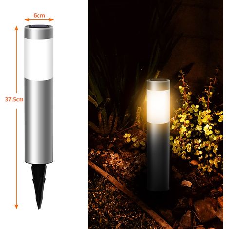 Applique murale extérieure argentée - Compatible avec les ampoules E27 (1/5)