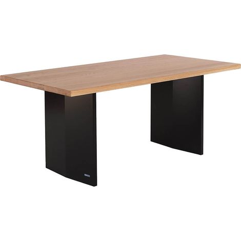 HOME DELUXE Esstisch DOMELA – Natur, Eiche geölt (220 x 75 x 100 cm)  Massiver Holztisch im modernen Design für Esszimmer & Küche  Esstisch Eiche geölt, Massivholz Esstisch, Eiche geölt Tisch, moderne