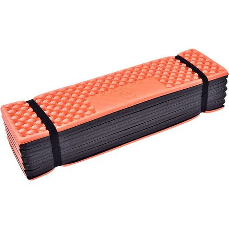 Tapis de sol de camping en mousse imperméable, matelas pliable pour tente de plage (Orange) (1/5)