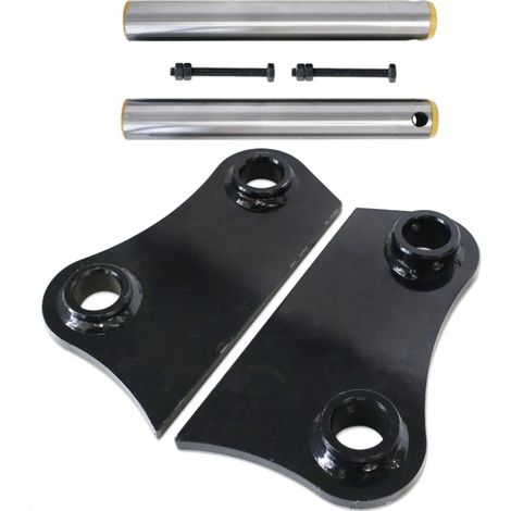 Oreille de seau de remplacement pour mini-pelles CAT 305 306, fixation en acier au manganèse avec broches et vis, 2 pièces (1/5)