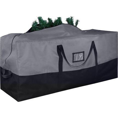 Sac de rangement pour sapin Noël adapté aux sapins artificiels jusqu'à haut en Oxford 600D . 2,3 mètres Tissu Gris (1/4)