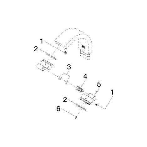 Dornbracht 90240210300-00 Articulation pour bidet pièces de rechange